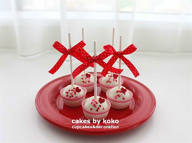 バレンタインケーキポップス For 女子会のおやつ Cakes By Koko Koko S Life
